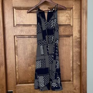 Navy Blue and white dress